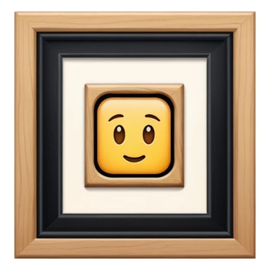 a printed photo frame next to it sticker