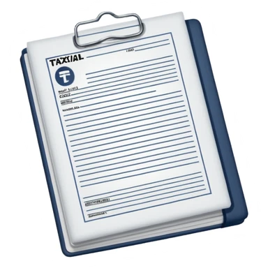 Tax money document sticker