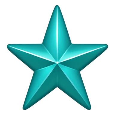 Teal star with word 'alana' sticker
