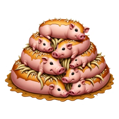 Pork with maggots sticker