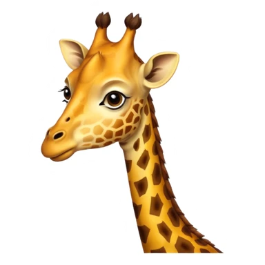 giraffe portrait sticker