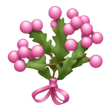 Mistletoe pink sticker