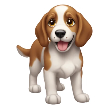Supper happy puppy  sticker