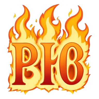 Can you make a banner that says PYRO in gothic letters, the letters should also be on fire  sticker