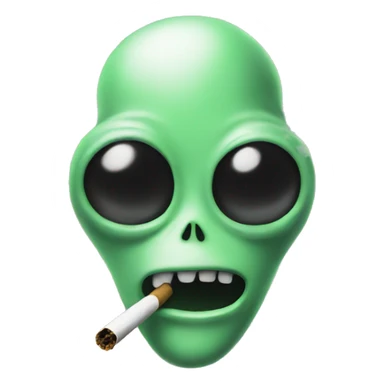 Alien smoke joint sticker