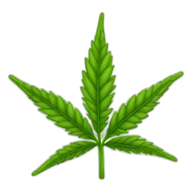 Hemp plant sticker
