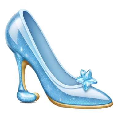 Cinderella glass slipper sticker