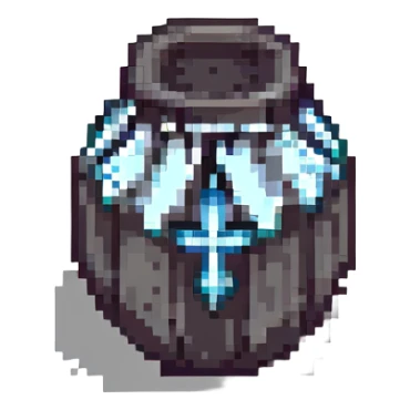 gothic object, simple and moody sticker