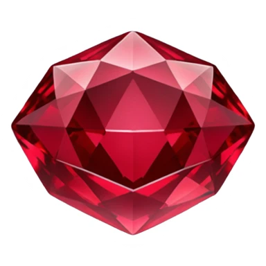 Dark deep red ruby sticker