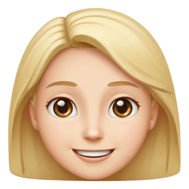 Straight smiling face with eyes looking up sticker