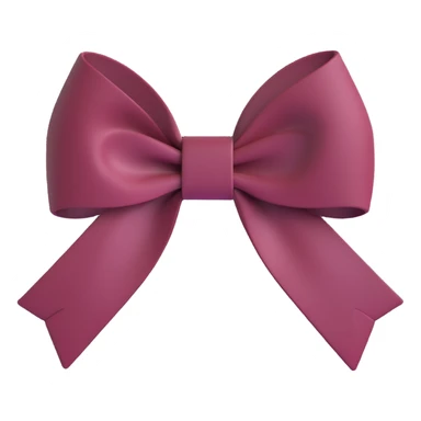 a bow in burgundy color sticker