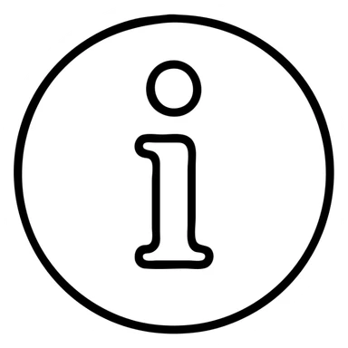 info symbol minimal outlined icon sticker