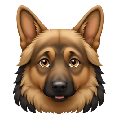 Long haired German shepherd sticker