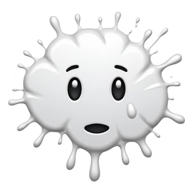 White splatter sticker