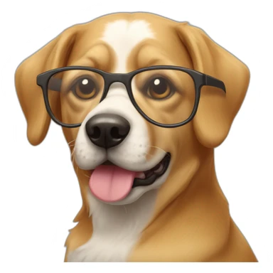 Chien avec lunettes de soleil sticker