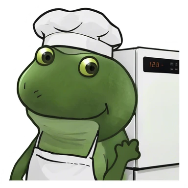 bufo opens smiling a microwave sticker