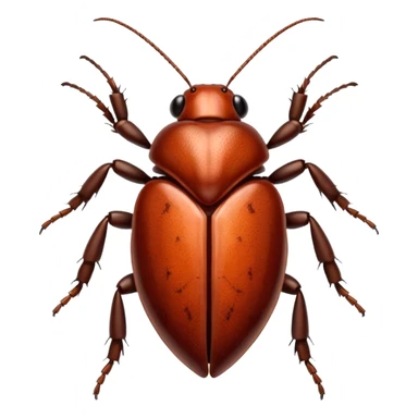 a heart themed around cockroaches  sticker