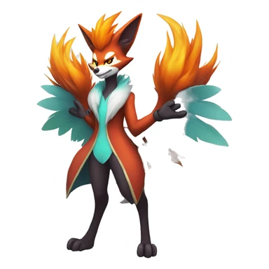 Delphox Full body sticker