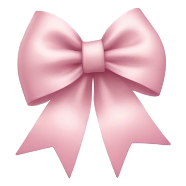 light pink festive bow sticker