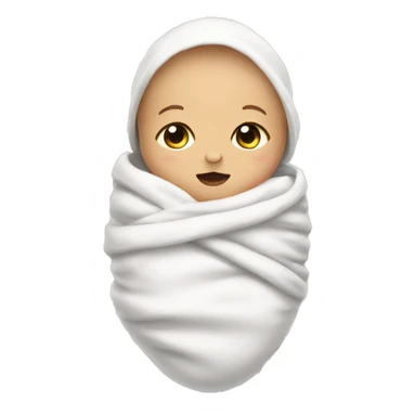 Baby swaddled up sticker