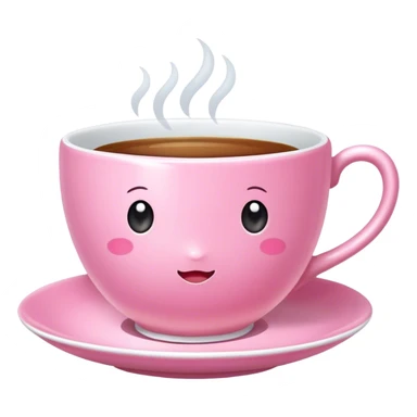 Cute Pink Teacup sticker