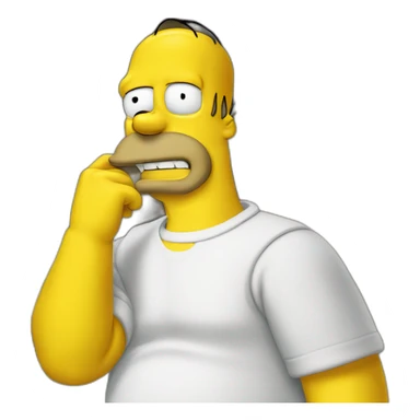 Homer simpon  sticker