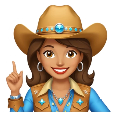 Disco cowgirl sticker
