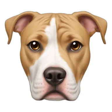 fully blonde pitbull boxer mix dog cute sticker