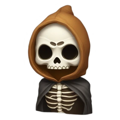 Calavera con capucha sticker