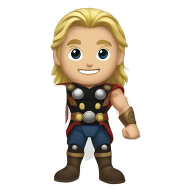 thor in a warehouse with packages sticker