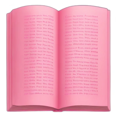 PINK TYPOGRAPHY BOOK sticker