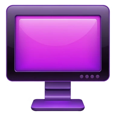 purple lcd monitor sticker
