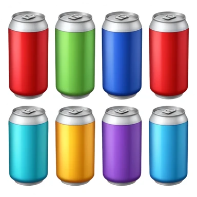 5 cans of aesthetic soda sticker