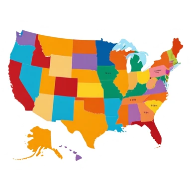 united state america sticker