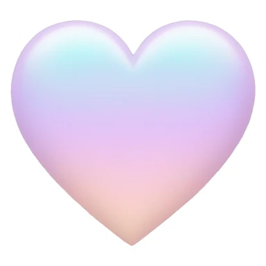 Pastel color heart sticker