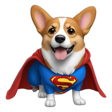 corgi superman cape sticker