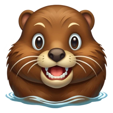 BEAVER WITH BIG FRONT TEETH sticker