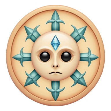 Ritual piercings embedded in pale flesh forming occult pattern sticker