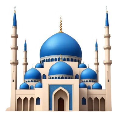 Mohammad Al-Amin Mosque Emoji of Beirut – Featuring its blue dome, tall minarets, and Arabic calligraphy. sticker