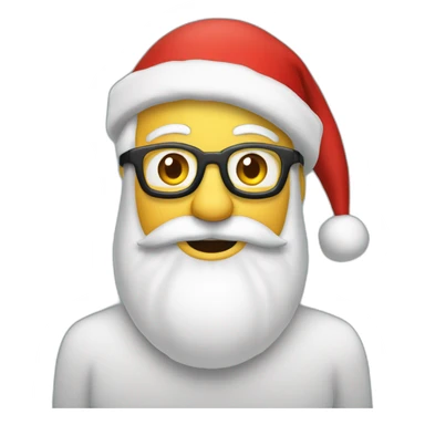 père noël qui porte un logo du site wiin.io sticker