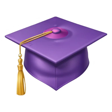 lilac graduation cap sticker