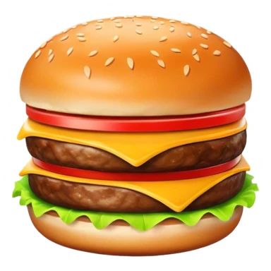 Eat a burger sticker