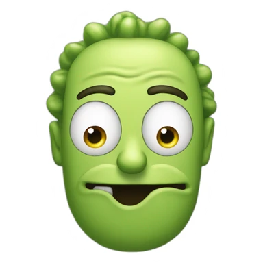 Rick en cornichon sticker