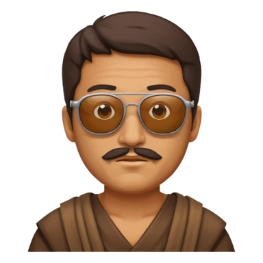 roma ancient man with sunglasses sticker