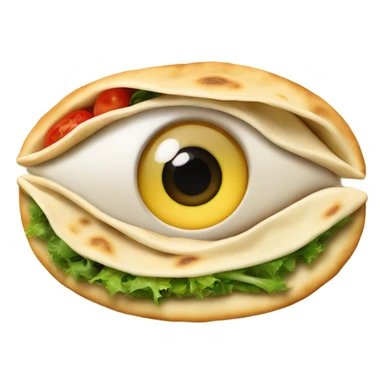 piadina with eye  sticker