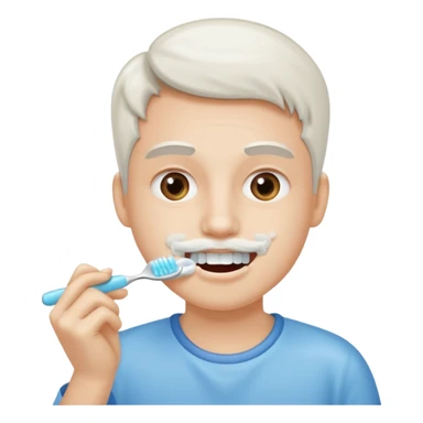 Brushing your teeth sticker
