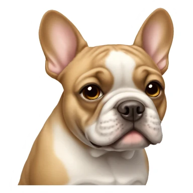 Light brown French bulldog sticker