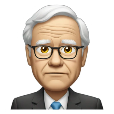 warren buffet sad sticker