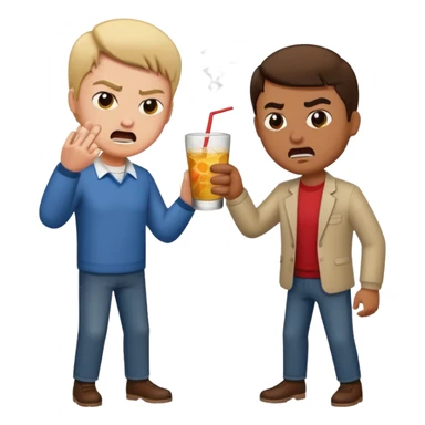 Drinking but slapping someone  sticker