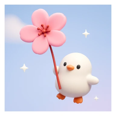 Recreate the image in 3D iOS emoji style sticker